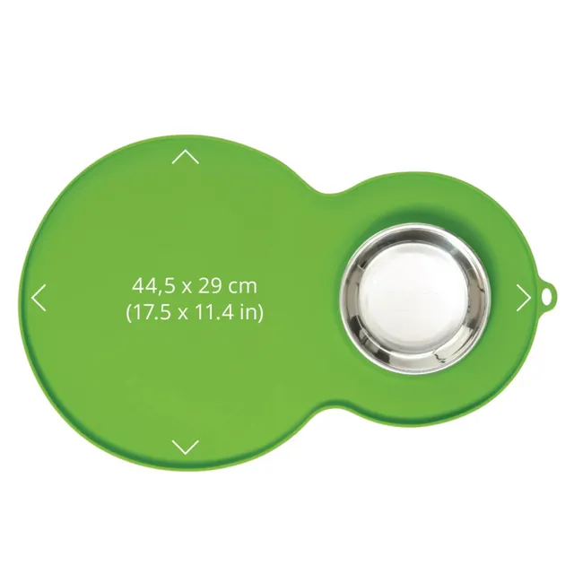 catit-flower-set-de-table-en-silicone-pour-chat-vert-44-5-x-29-cm image 1