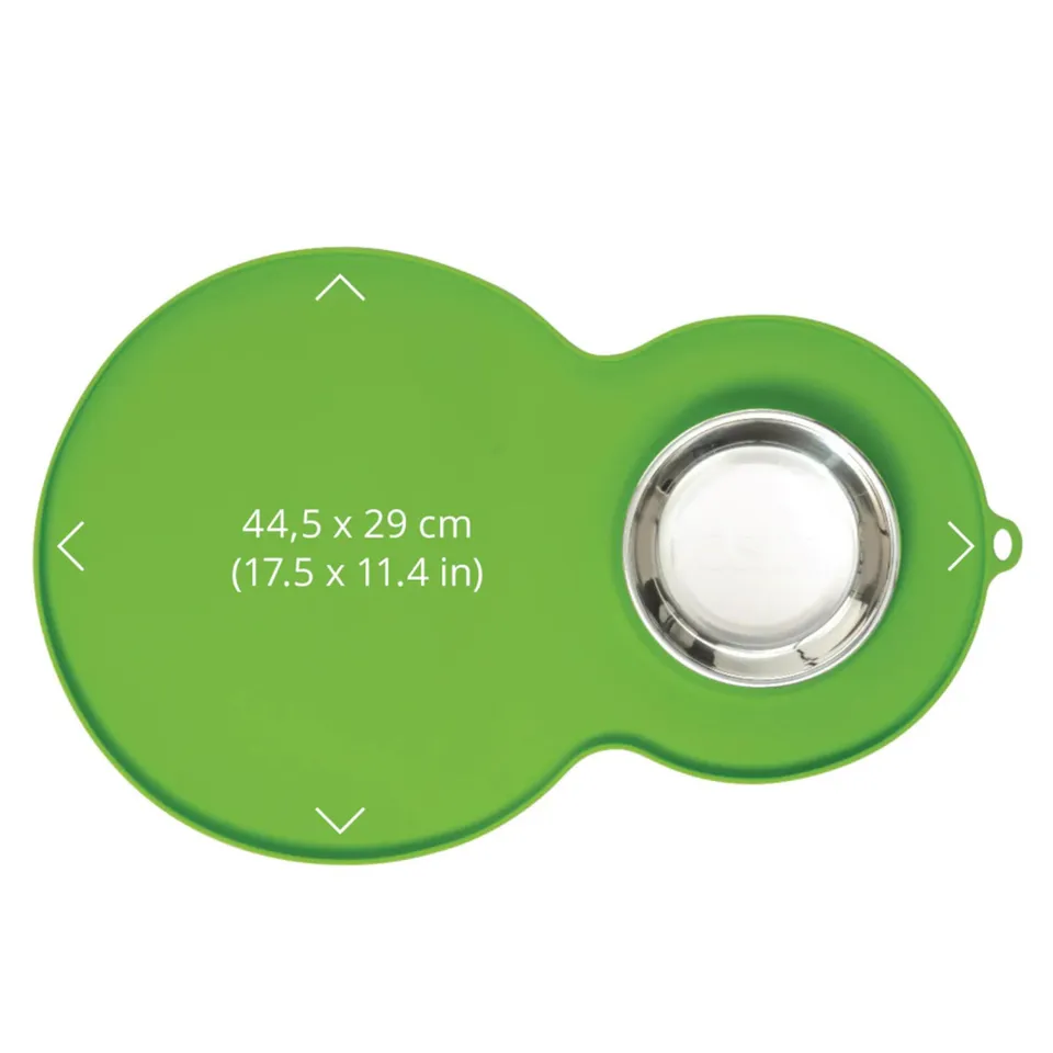 catit-flower-set-de-table-en-silicone-pour-chat-vert-44-5-x-29-cm image 1