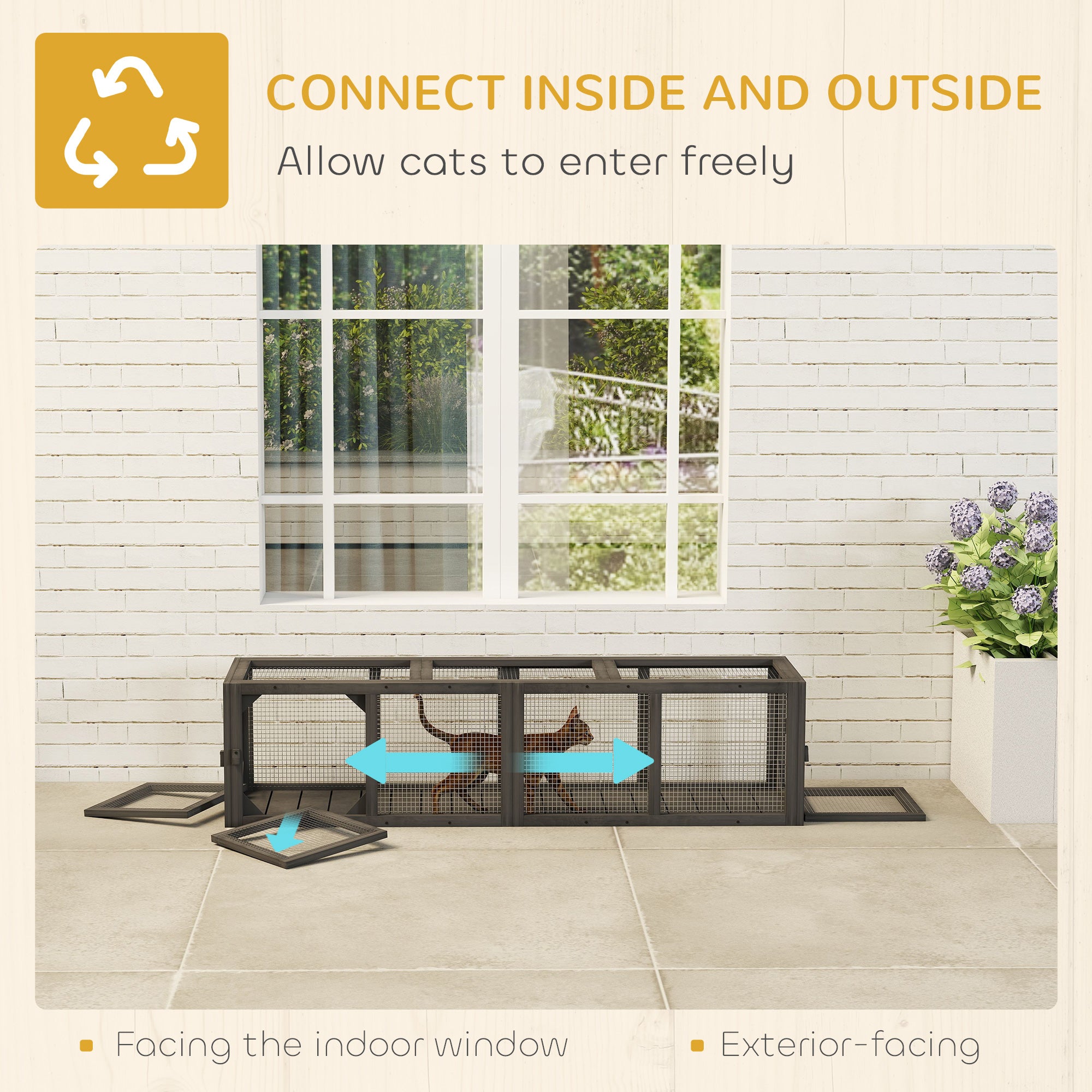 pawhut-tunnel-ext-rieur-modulaire-pour-chat-150-cm-enclos-de-jeu image 7