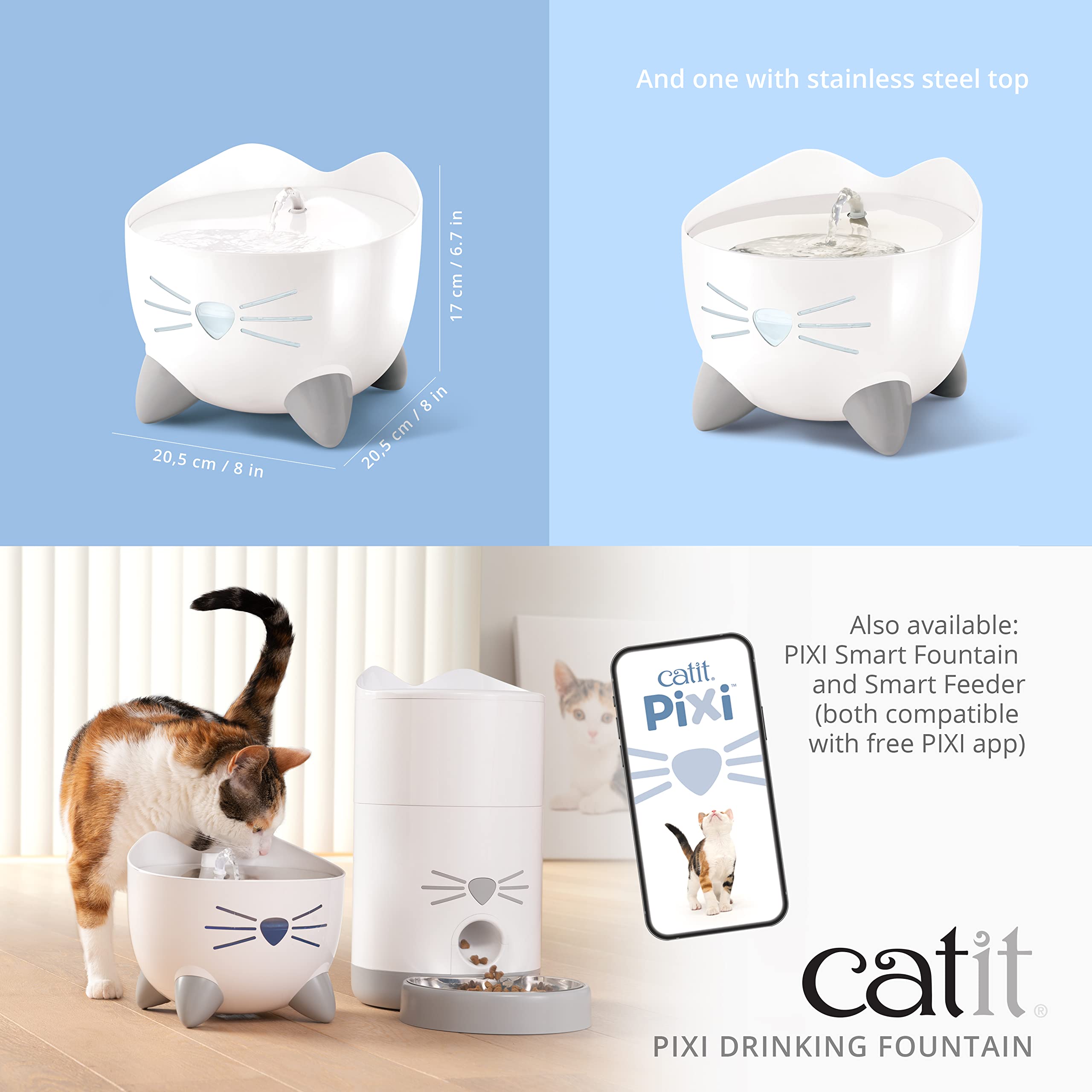 catit-pixi-fontaine-eau-pour-chat-2-5-l-rose image 6