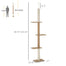 pawhut-arbre-chat-sol-plafond-avec-griffoirs-sisal-marron-clair image 5
