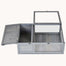 pawhut-maison-tortue-en-bois-36-int-rieur-ext-rieur-2-pi-ces-gris image 2