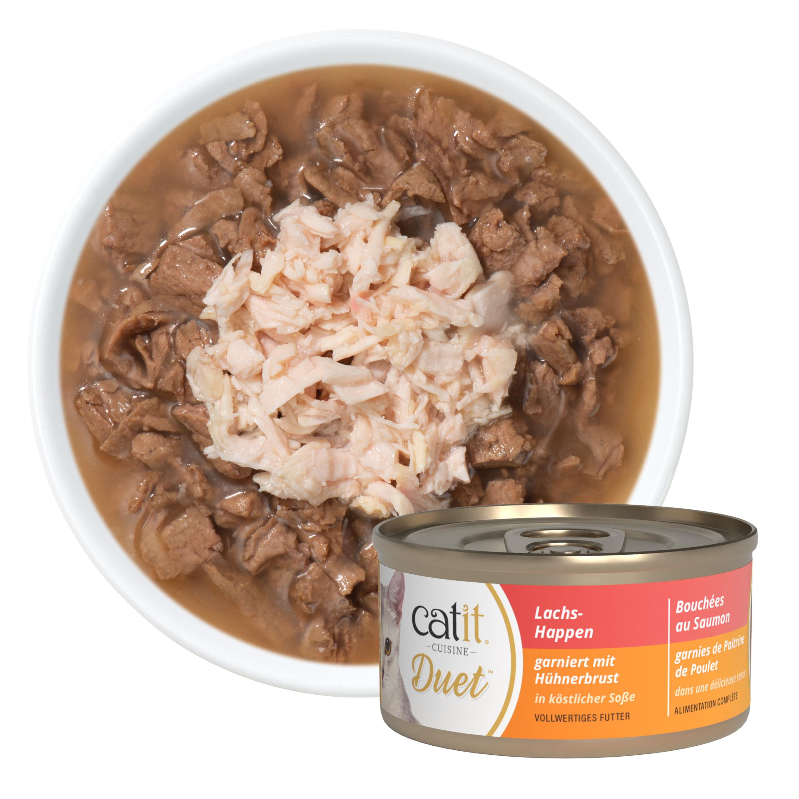 catit-cuisine-duet-bouch-es-saumon-et-poulet-en-sauce-75-g image 3
