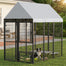 pawhut-chenil-ext-rieur-extensible-6-x-4-x-6-avec-toit-et-3-portes-verrouillable image 4