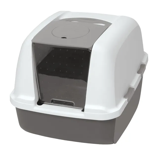 catit-maison-de-toilette-jumbo-bac-a-litiere-couvert-avec-filtre-a-charbon image 1