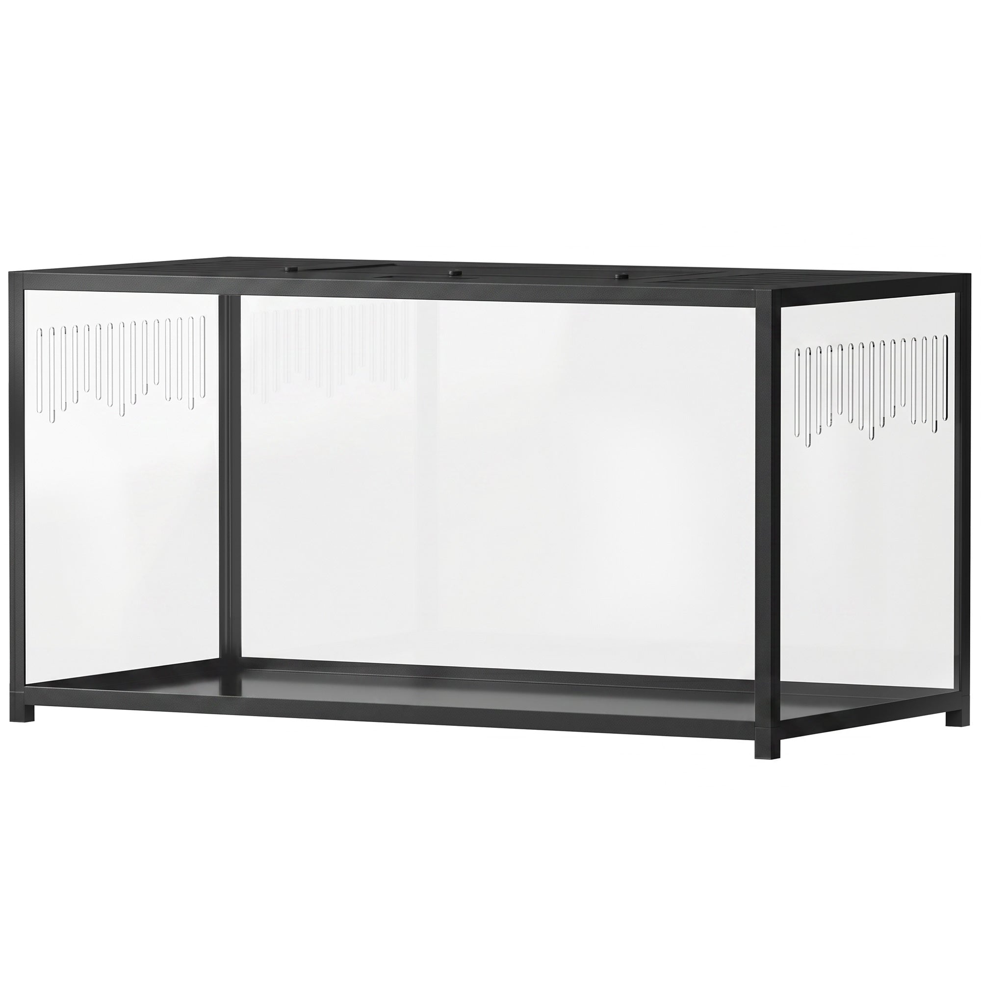 pawhut-cage-hamster-m-tal-100-x-50-x-52-5-cm-noire-anti-rongement image 2