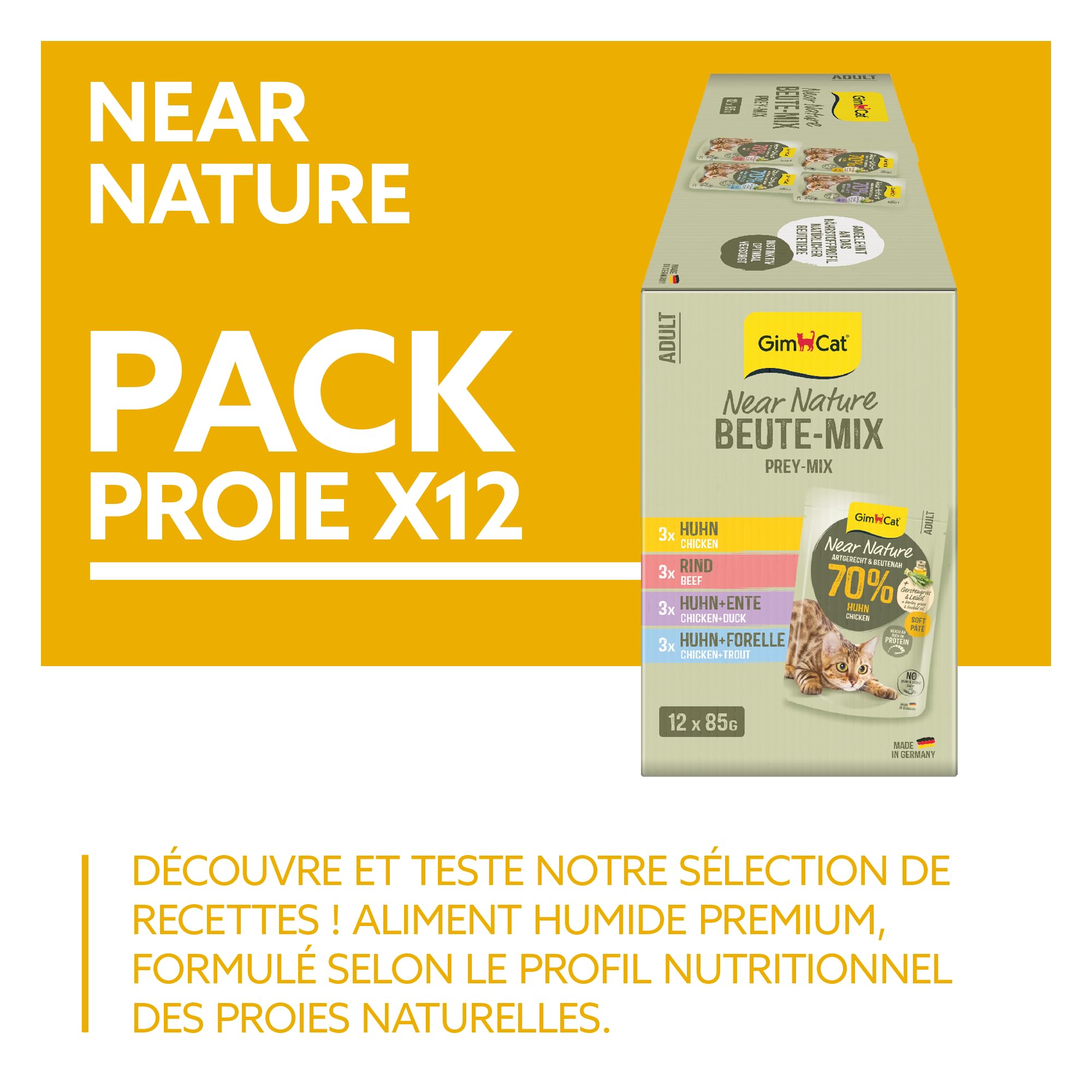 gimcat-near-nature-probier-mix-nourriture-humide-sans-cereales-pour-chat-12-x-85 image 2
