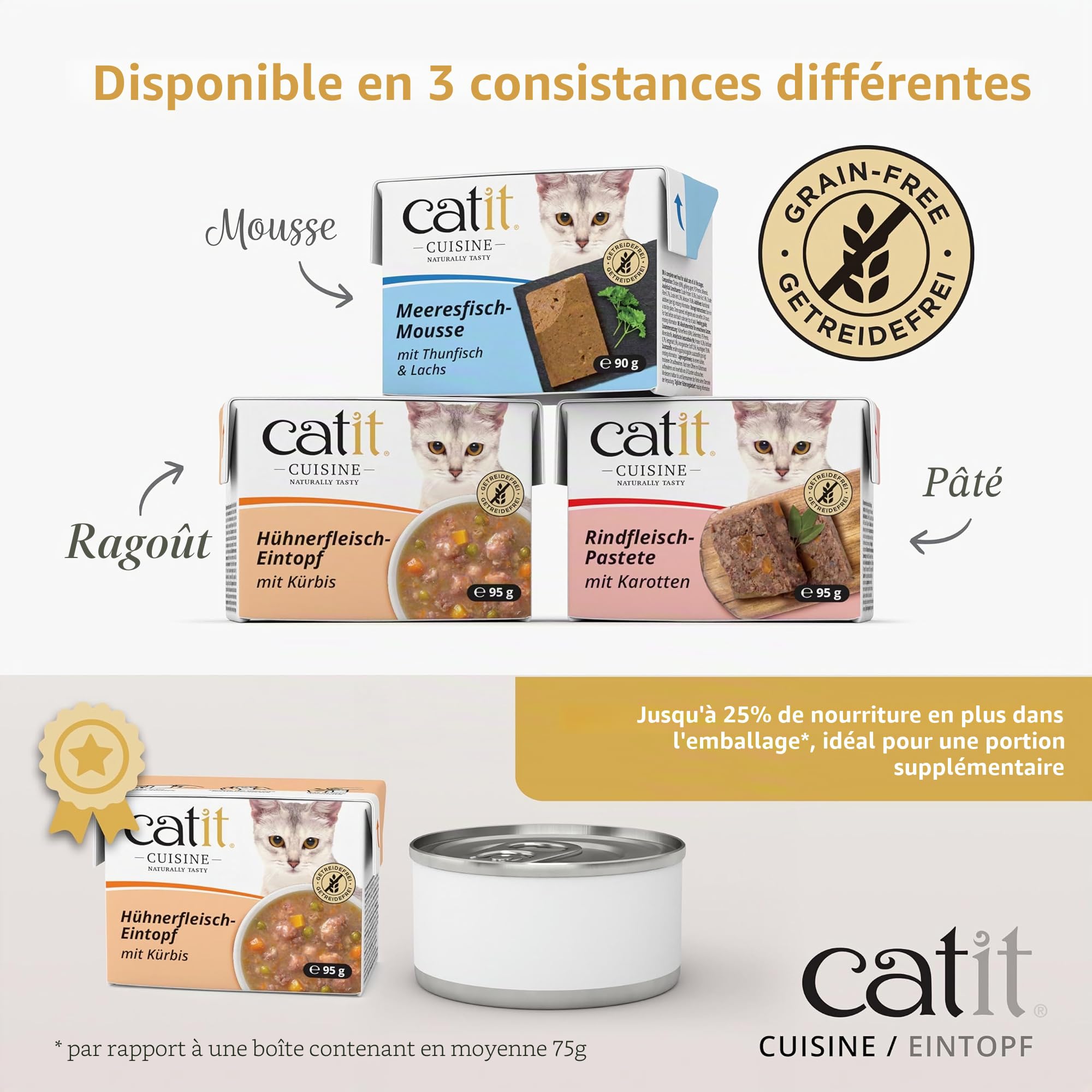 catit-cuisine-rago-t-poulet-et-thon-p-t-e-compl-mentaire-pour-chat-sans-c-r-ales image 6