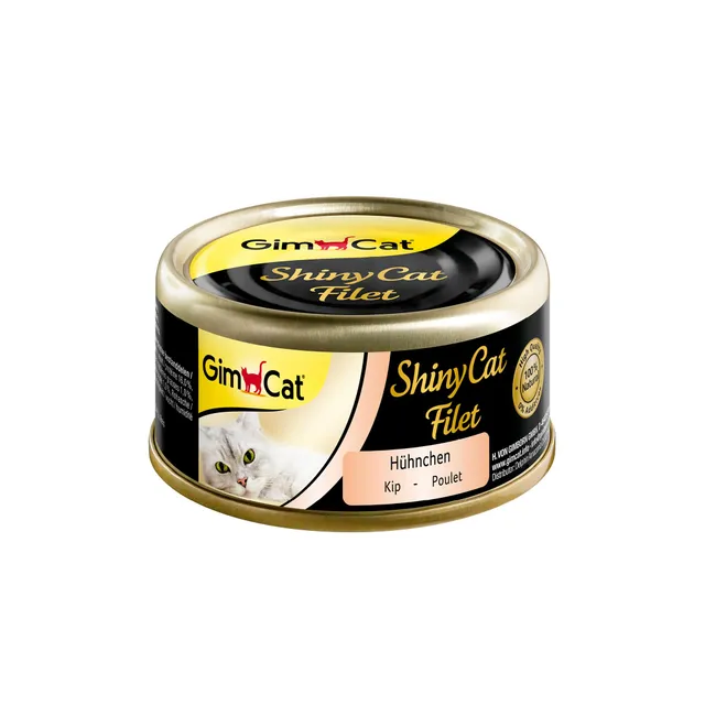 gimcat-shinycat-filet-poulet-aliment-humide-pour-chats-adultes-24-bo-tes-de-70-g image 1