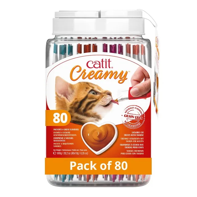 catit-creamy-p-te-l-cher-pour-chat-coffret-cadeau-80-x-10-g-4-saveurs image 1