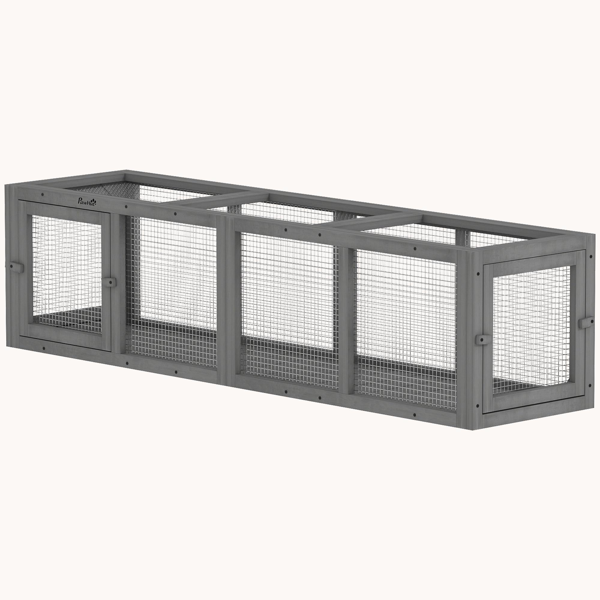 pawhut-tunnel-ext-rieur-modulaire-pour-chat-150-cm-enclos-de-jeu image 3