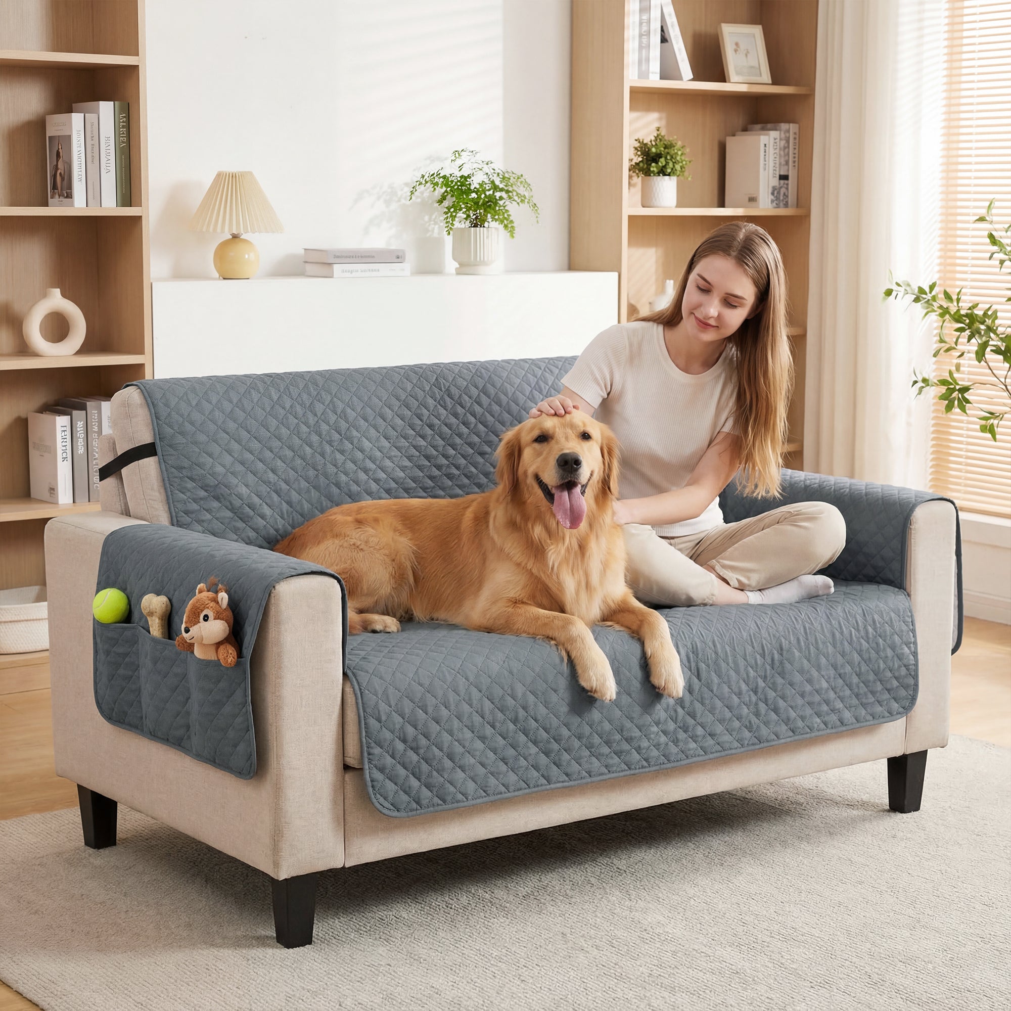 pawhut-housse-de-canap-2-places-grise-imperm-able-antid-rapante-pour-animaux image 3