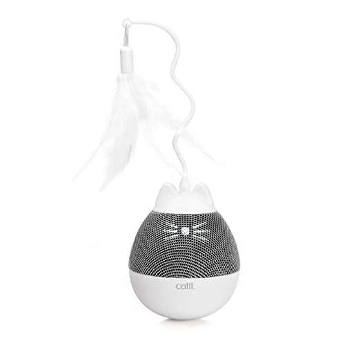 catit-pixi-spinner-jouet-lectronique-pour-chat-gris-avec-veilleuse-et-distribute image 7