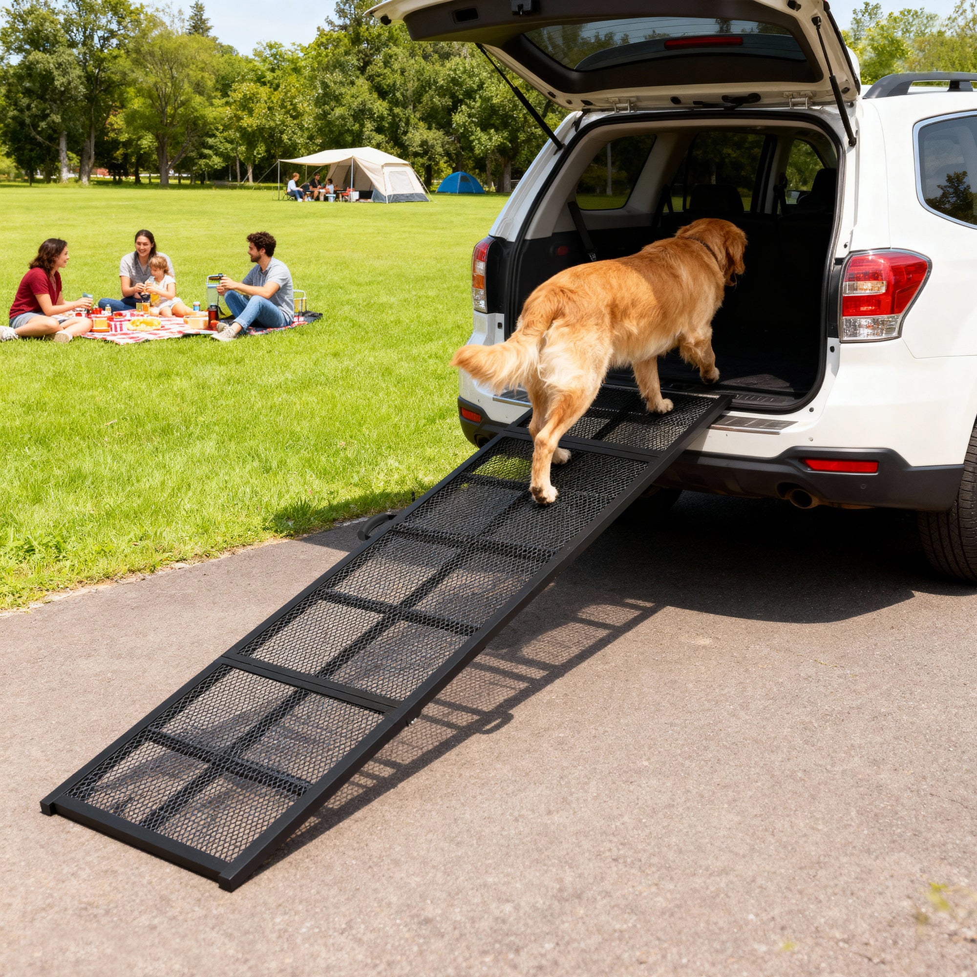 pawhut-rampe-chien-pliante-75-antid-rapante-pour-voiture-noir image 4