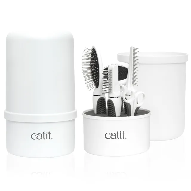 catit-kit-de-toilettage-pour-chats-poils-longs-5-outils image 1