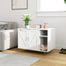 meuble-liti-re-chat-cach-e-pawhut-avec-griffoir-et-rangement-80x51x61-cm-blanc image 4