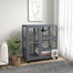 pawhut-maison-pour-chat-int-rieur-bois-39-avec-roulettes-3-plateformes-et-hamac- image 4