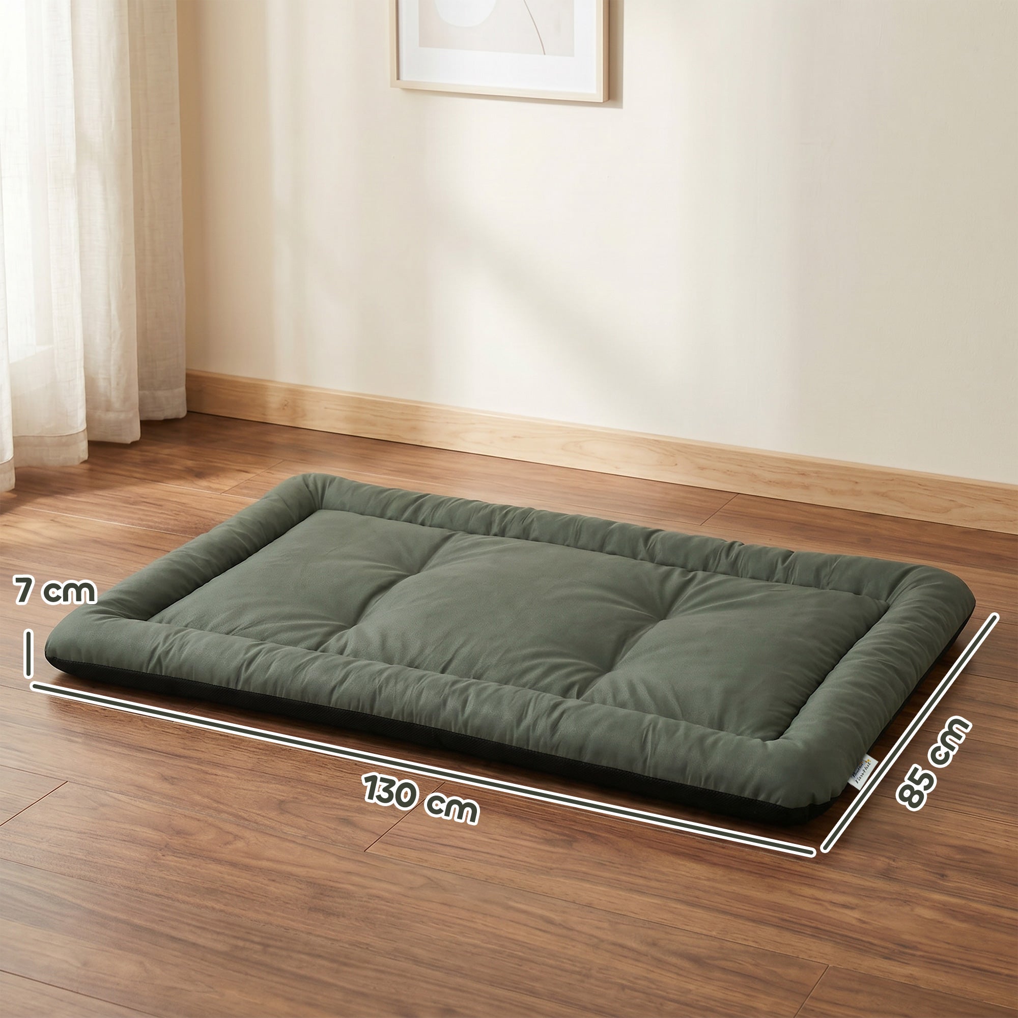 pawhut-matelas-pliable-imperm-able-pour-chien-130-x-85-x-7-cm-oxford-vert image 5