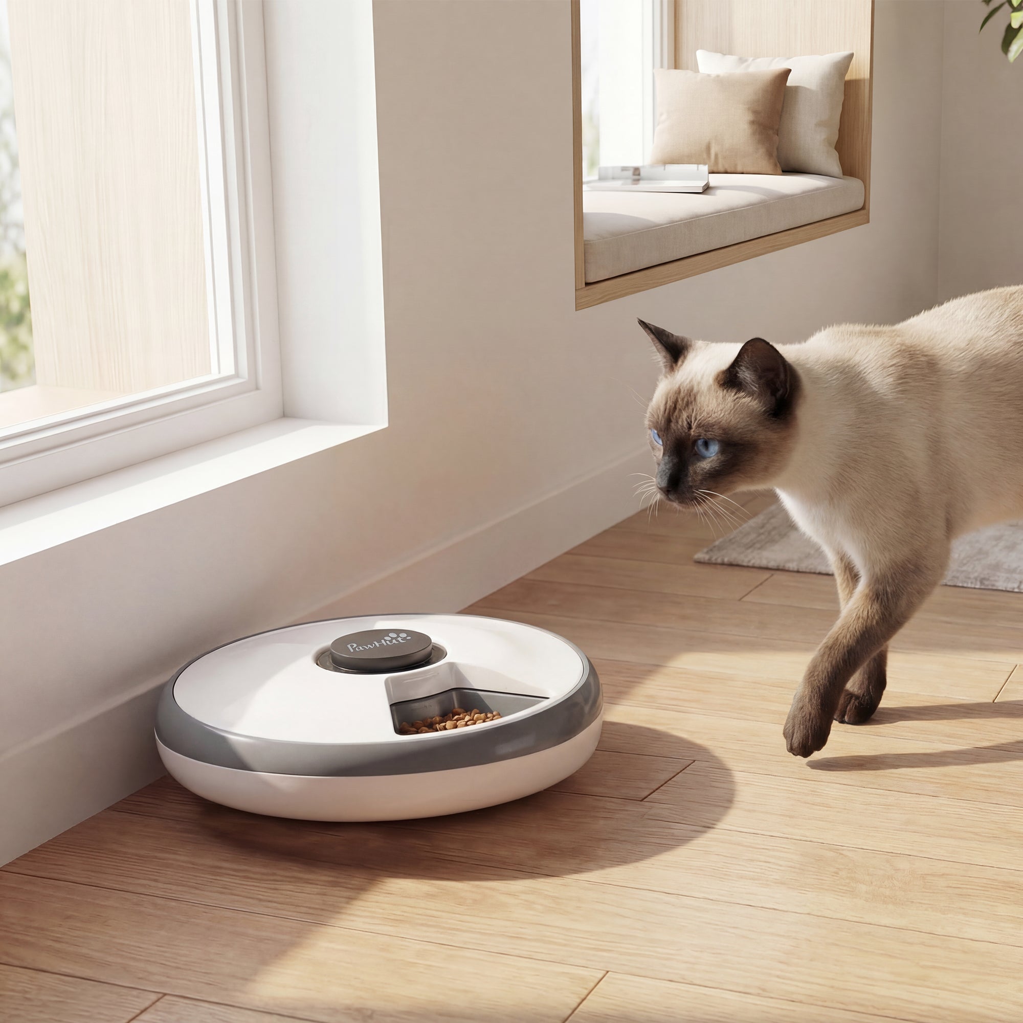 pawhut-distributeur-automatique-6-repas-pour-chat-6-x-180-ml-programmable-avec-p image 4