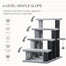 pawhut-escalier-pour-chat-4-marches-2-en-1-avec-griffoirs-et-balle-suspendue-gri image 6