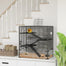 pawhut-cage-hamster-4-tages-31-x19-x31-5-avec-fond-verre-tremp-noire image 3