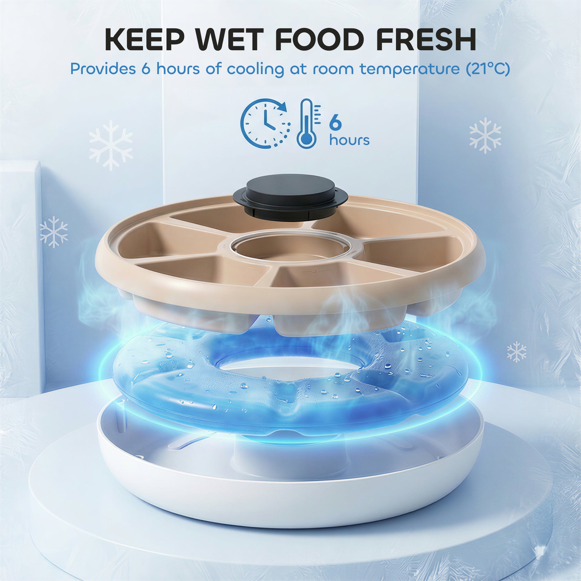 pawhut-distributeur-automatique-6-repas-pour-chat-avec-cran-led-et-pain-de-glace image 7