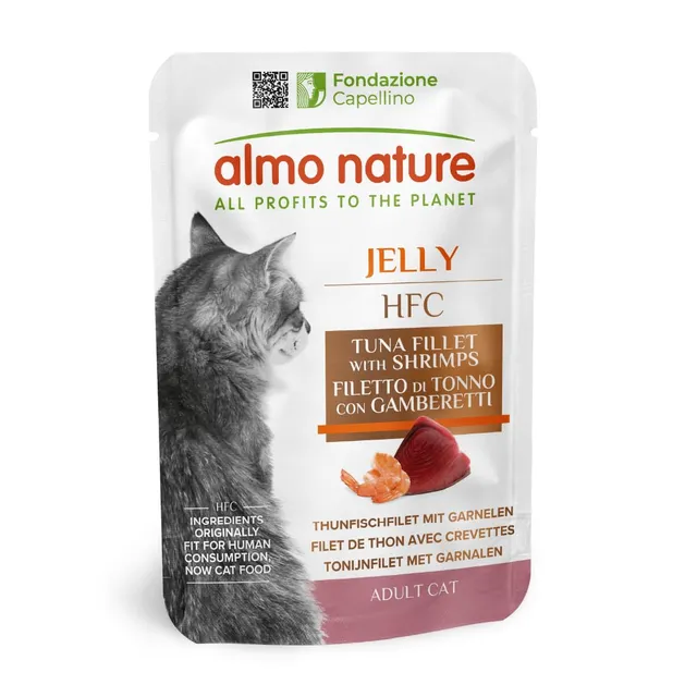 almo-nature-hfc-jelly-filet-de-thon-et-crevettes-nourriture-humide-pour-chat-adu image 1