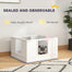 pawhut-caisse-de-mise-bas-chien-avec-tapis-et-entr-e-r-glable-petits-chiens image 8