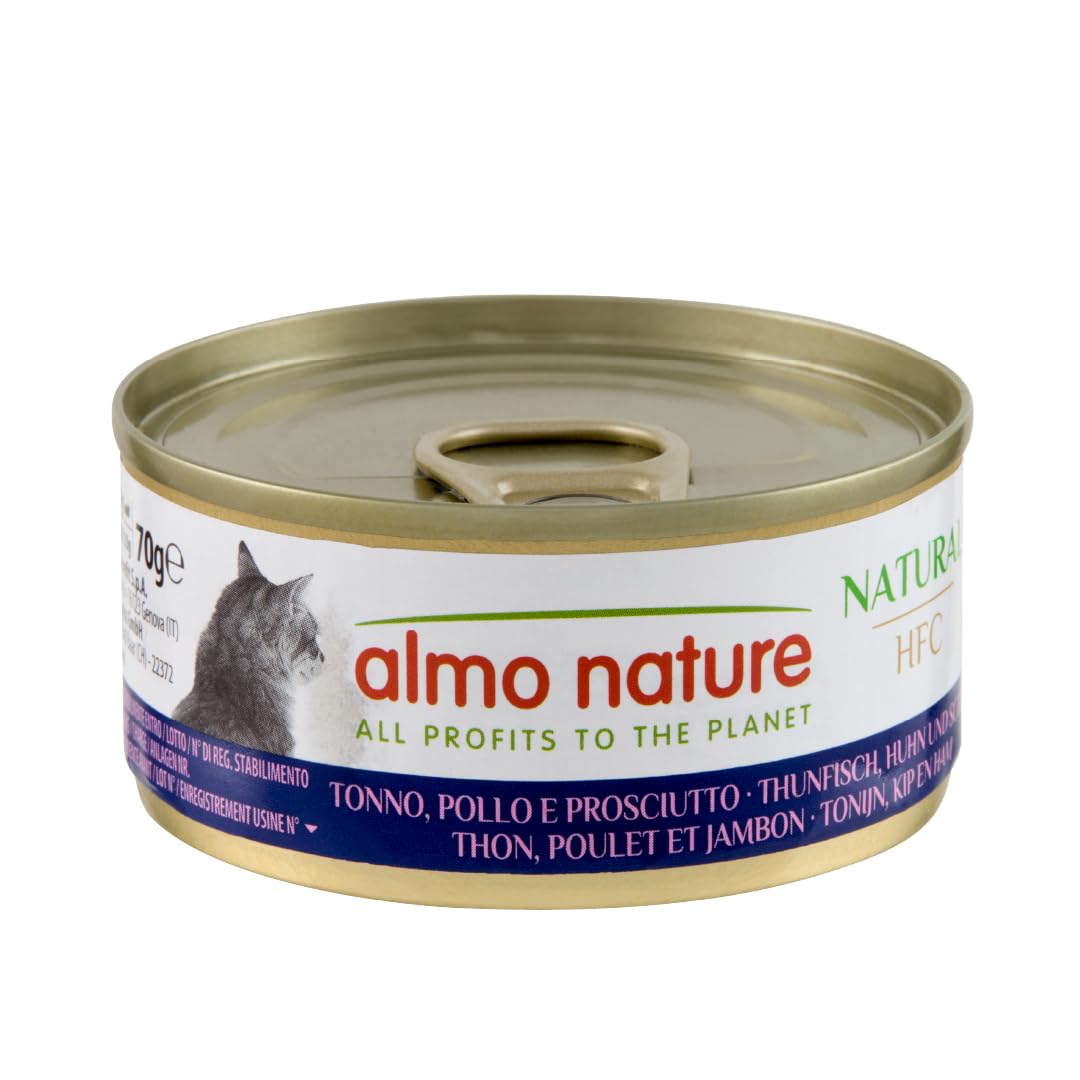 almo-nature-hfc-natural-chat-adulte-thon-poulet-et-jambon-24-x-70-g image 1