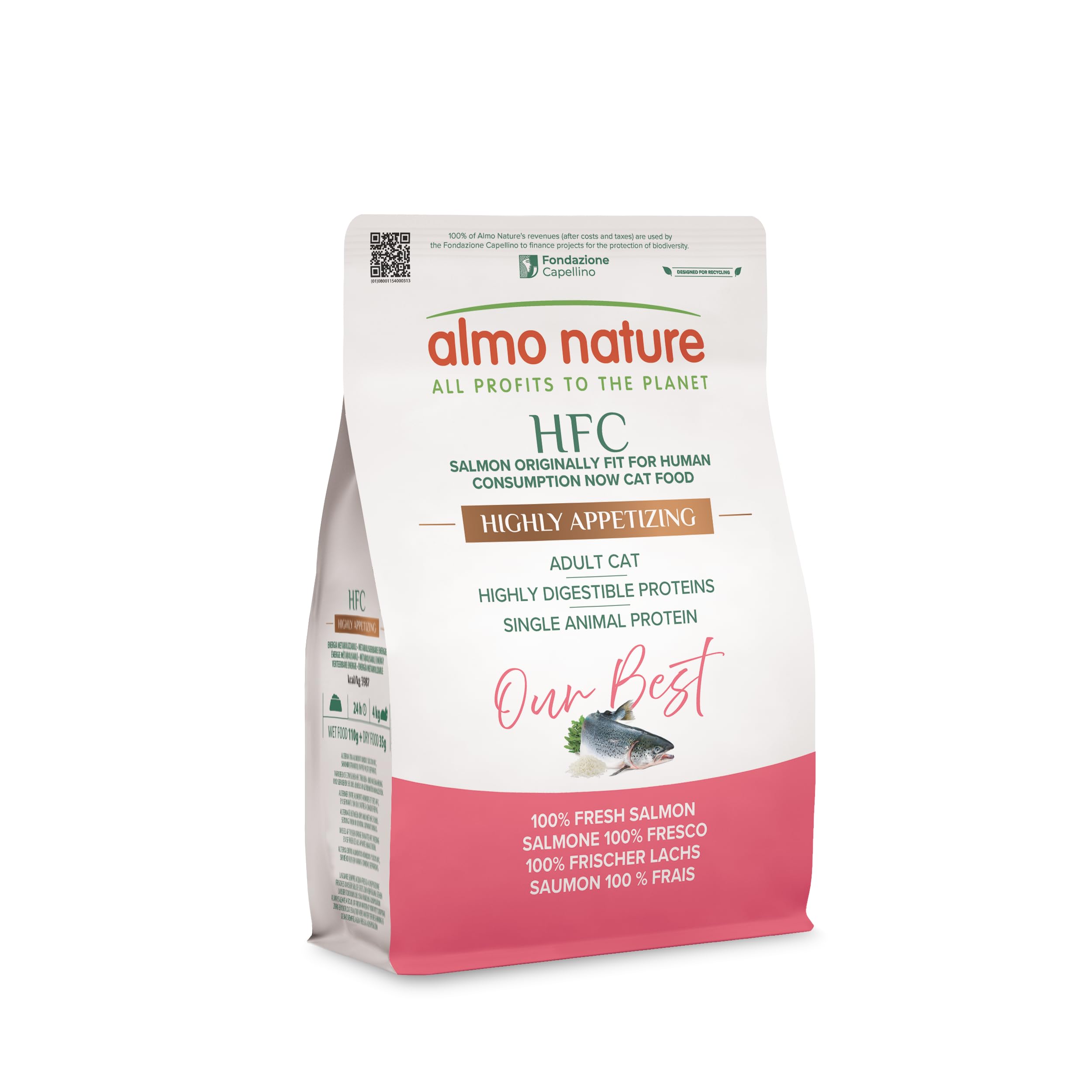 almo-nature-hfc-our-best-croquettes-chat-adulte-saumon-frais-300g image 1