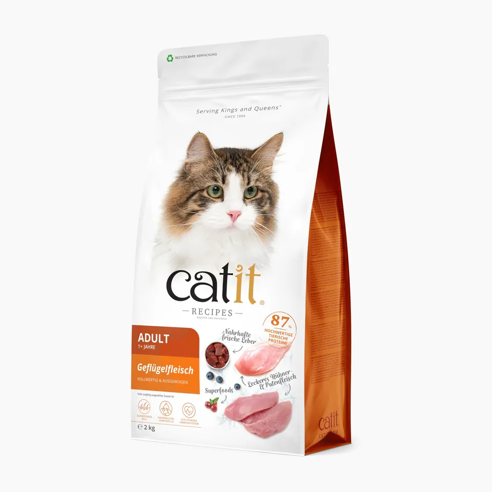 catit-recipes-adulte-oiseaux-croquettes-pour-chat-2-kg-contr-le-des-boules-de-po image 1