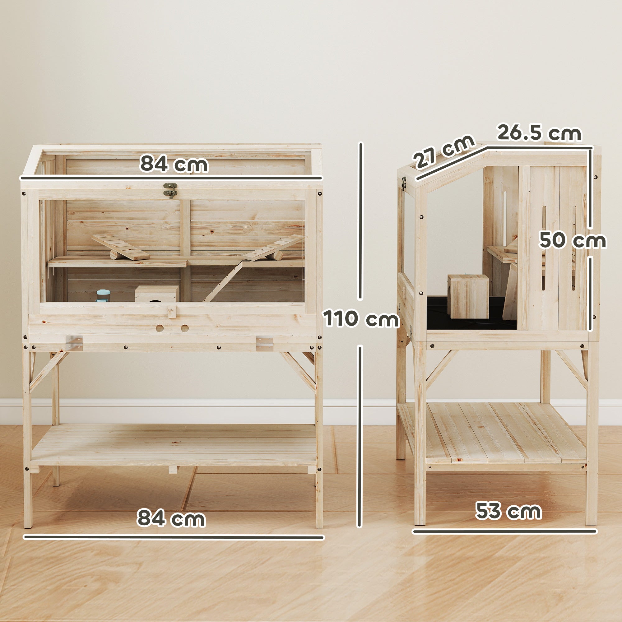 pawhut-cage-hamster-2-tages-spacieuse-avec-accessoires-et-rangement image 5