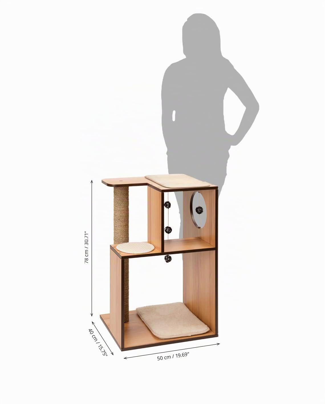 vesper-by-catit-v-box-large-arbre-chat-bo-te-naturel-50-x-40-x-78-cm image 3