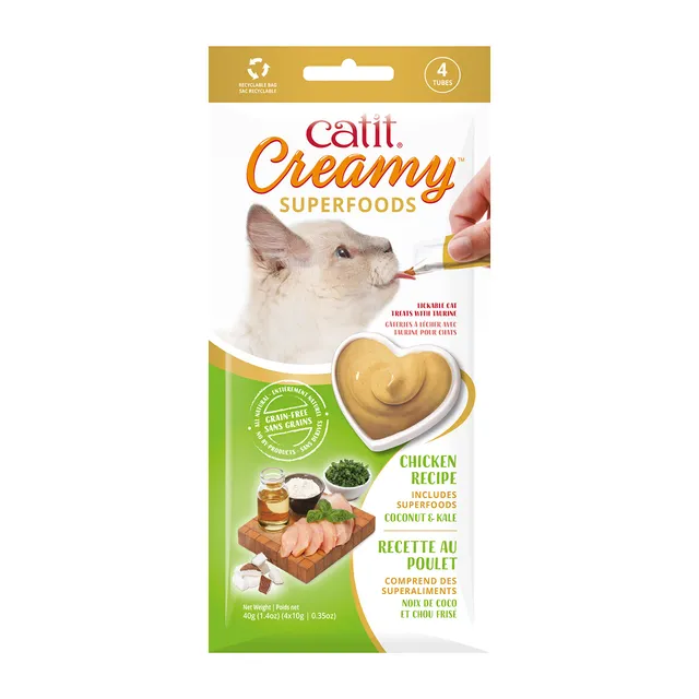 catit-creamy-superfood-p-te-l-cher-pour-chat-poulet-noix-de-coco-et-chou-fris-4- image 1