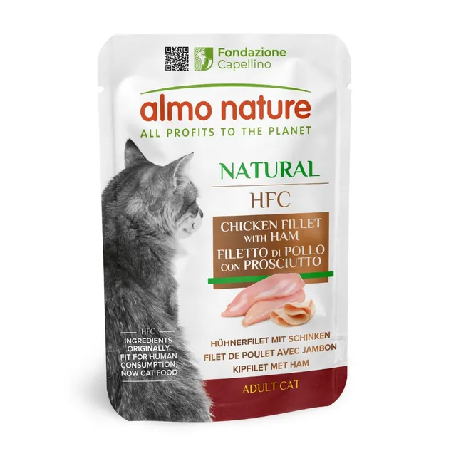 almo-nature-hfc-natural-nourriture-humide-pour-chats-adultes-filet-de-poulet-et- image 1