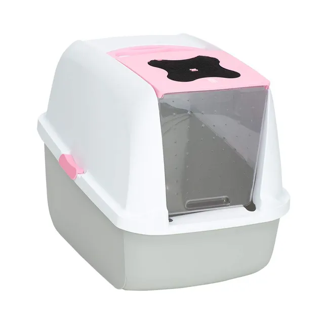 catit-maison-de-toilette-rose-bac-liti-re-ferm-57-x-46-5-x-39-cm image 1