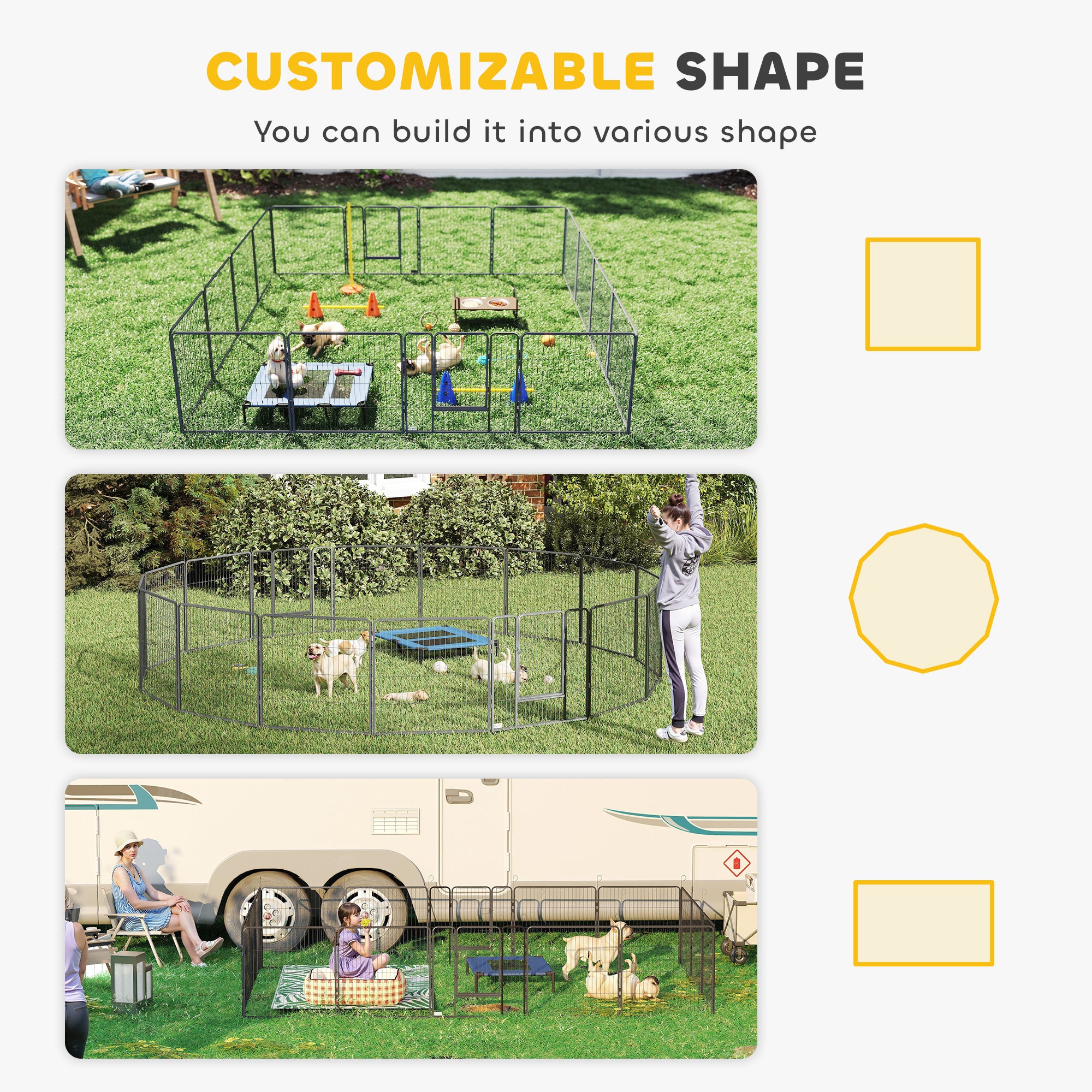 pawhut-parc-pour-chiens-16-panneaux-80-cm-modulaire-int-rieur-ext-rieur image 6