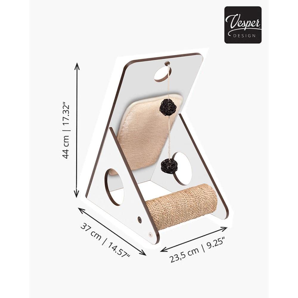 catit-vesper-playstation-arbre-chat-en-forme-de-v-blanc-avec-tapis-r-versible-et image 4
