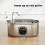 pawhut-fontaine-eau-7l-inox-avec-filtres-et-pompe-silencieuse-pour-chats-et-chie image 5
