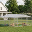 pawhut-grand-chenil-ext-rieur-13-x-13-x-6-5-toit-imperm-able-double-verrou-argen image 3