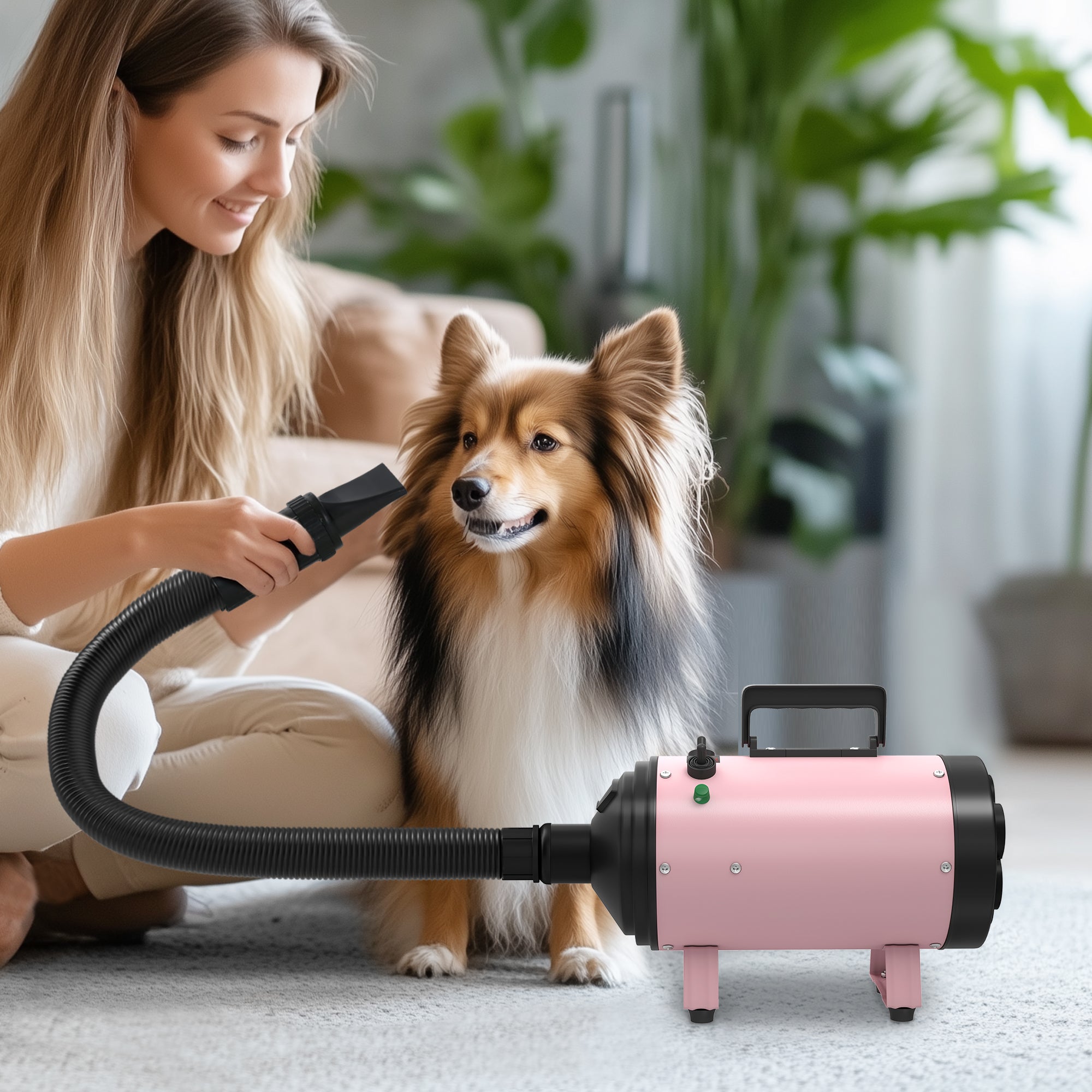 pawhut-s-che-cheveux-pour-chien-2200w-rose-temp-rature-r-glable-silencieux image 4