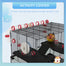 pawhut-cage-hamster-extra-large-31-avec-tunnel-base-verre-profonde-roue-et-biber image 7
