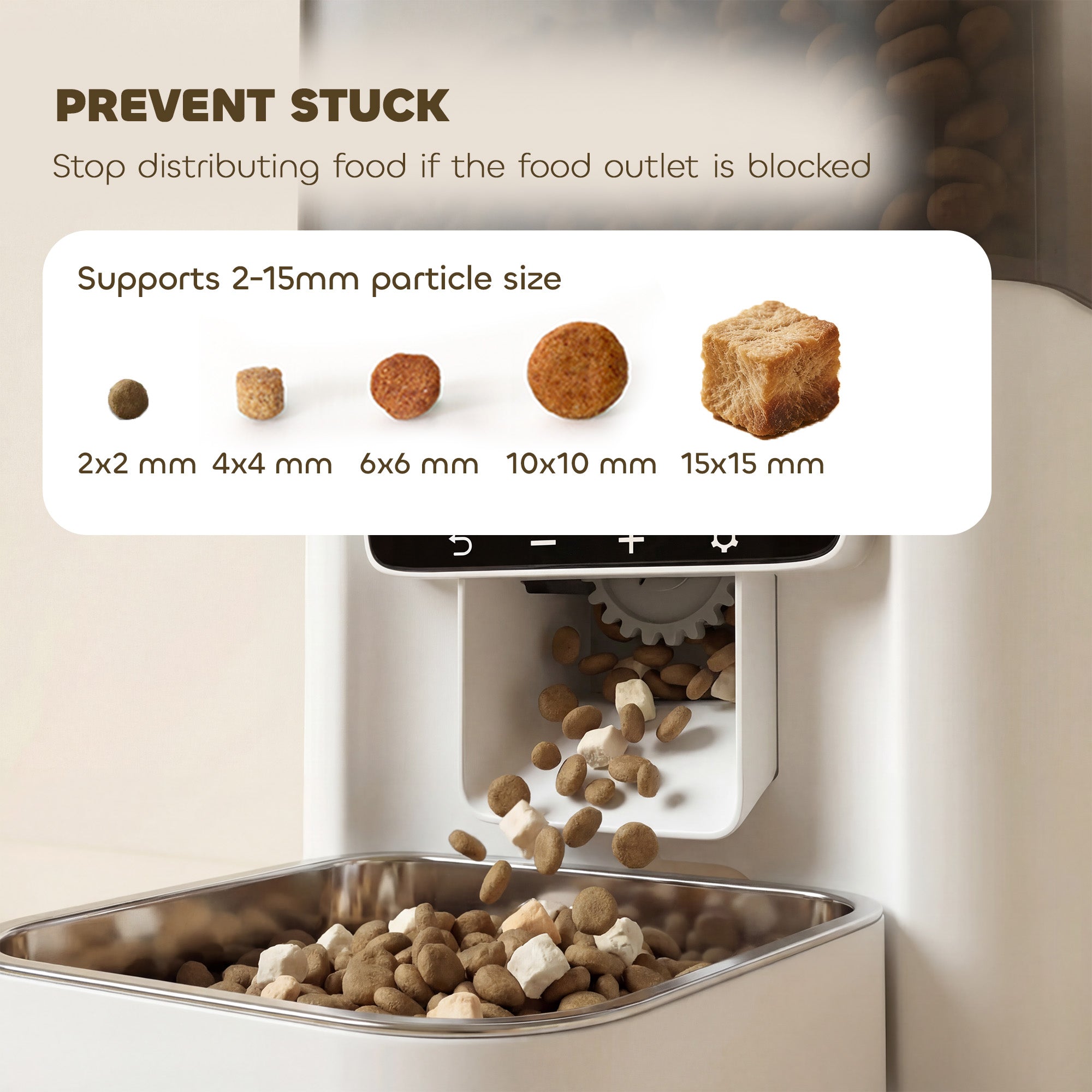 pawhut-distributeur-croquettes-chat-automatique-4-5l-avec-bol-inox-6-repas-et-vo image 8