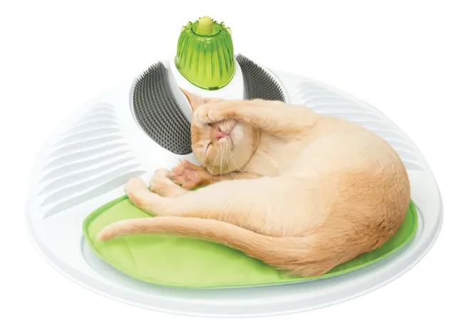 catit-senses-station-de-massage-pour-chat-verte image 1
