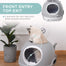 pawhut-maison-de-toilette-couverte-pour-chat-avec-lucarne-et-tiroir-pelle-gris image 7
