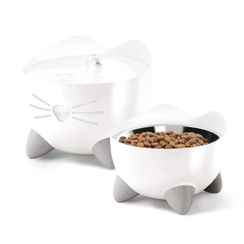 catit-pixi-combo-kit-fontaine-eau-pour-chat-gamelle-inox-anti-moustaches image 7