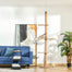 pawhut-arbre-chat-du-sol-au-plafond-avec-griffoirs-sisal-marron image 3