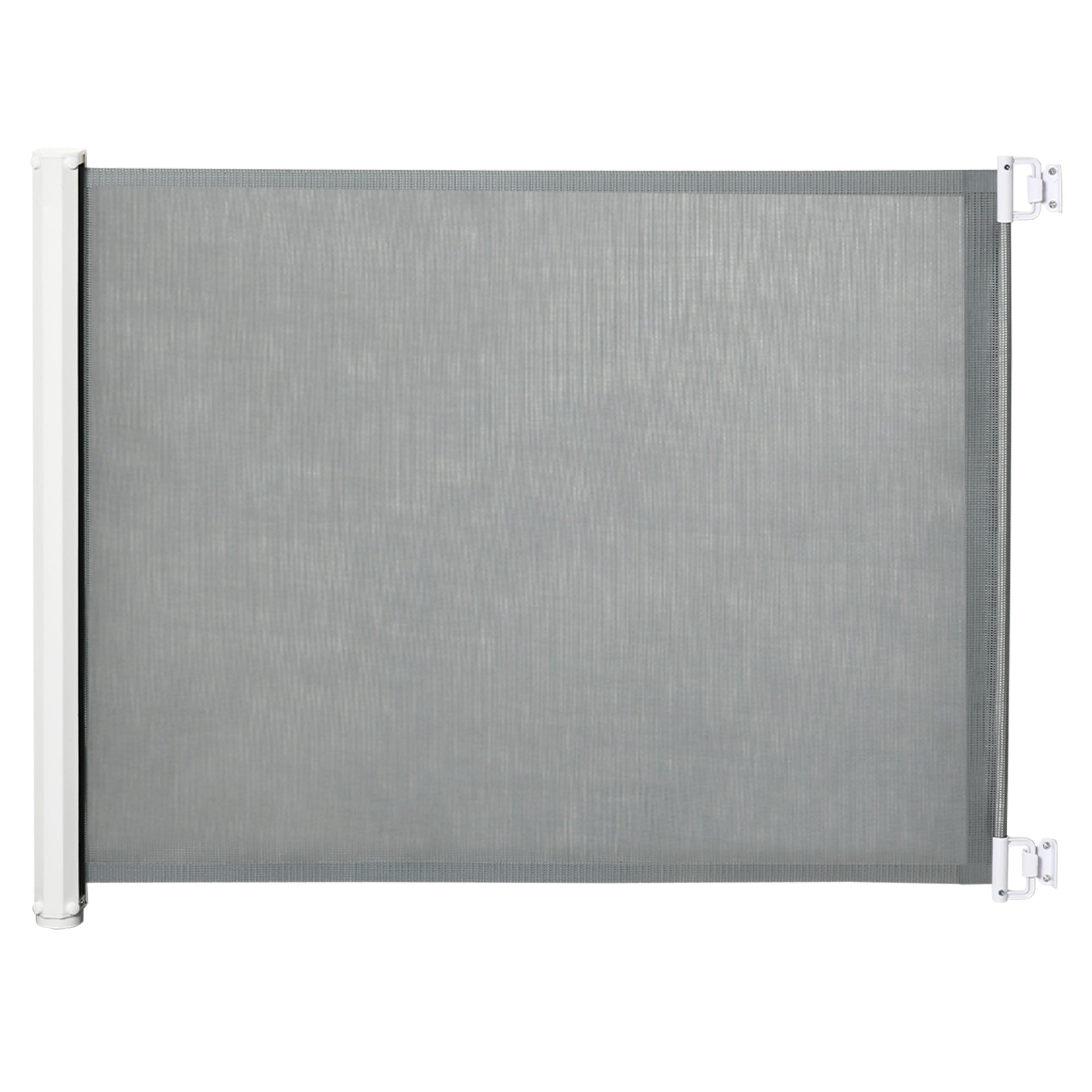 pawhut-barri-re-r-tractable-en-filet-82-5-cm-extensible-115-cm-grise image 1
