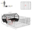 pawhut-cage-petits-animaux-46-5-avec-parc-pliable-roulettes-et-biberon image 5