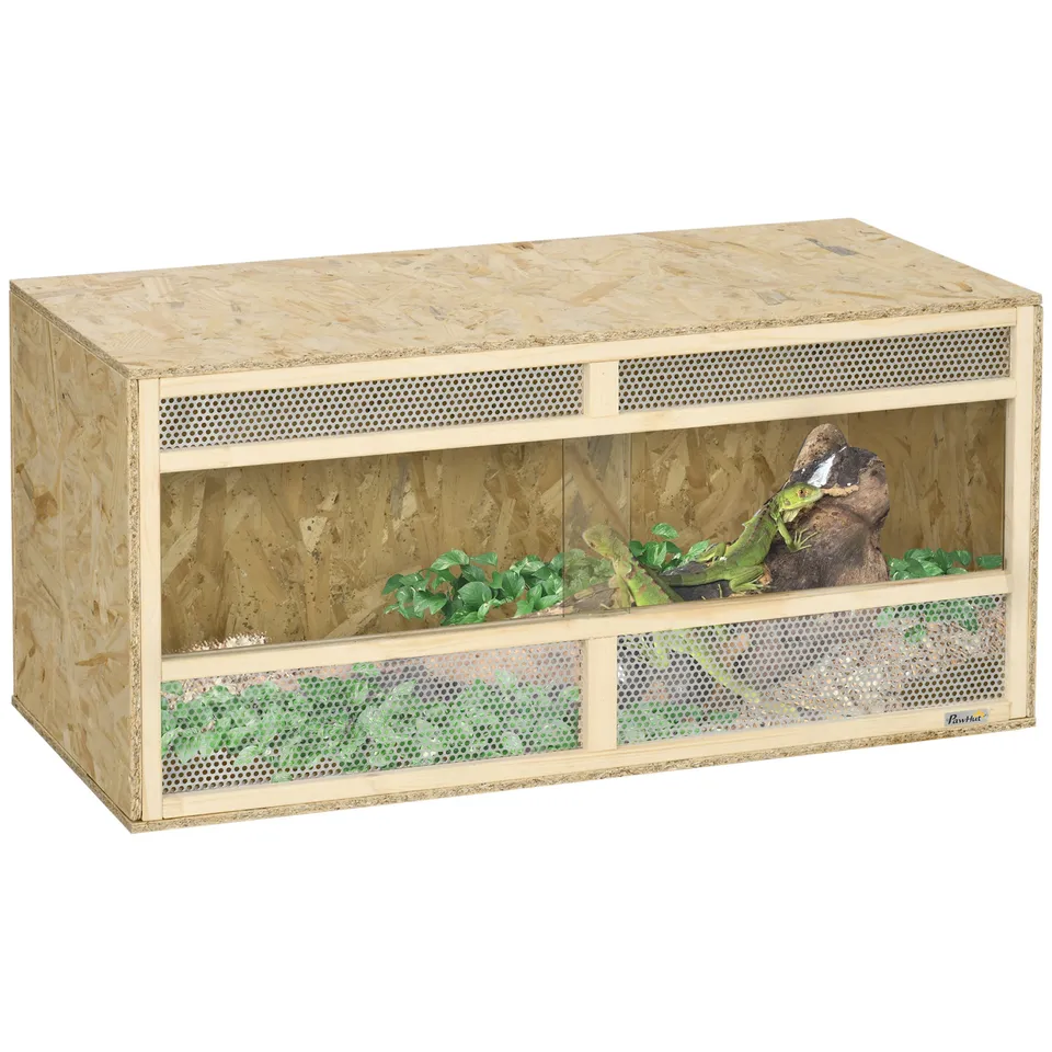 pawhut-terrarium-reptile-58-gallons-portes-coulissantes-naturel image 1